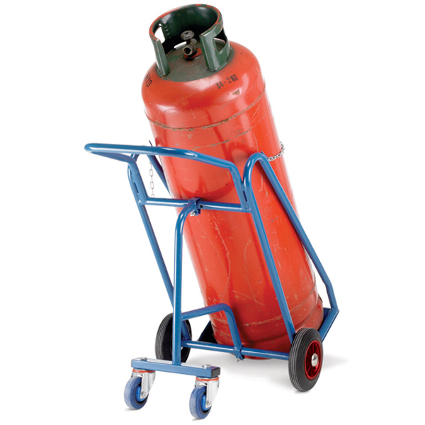 Warrior 200kg Oxygen Propane Cylinder Trolley with Rear Wheels
