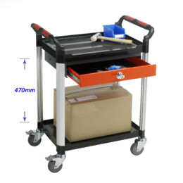 Warrior 2 Shelf Trolley With Drawer