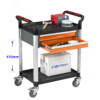 Warrior 2 Shelf Trolley With Double Drawer