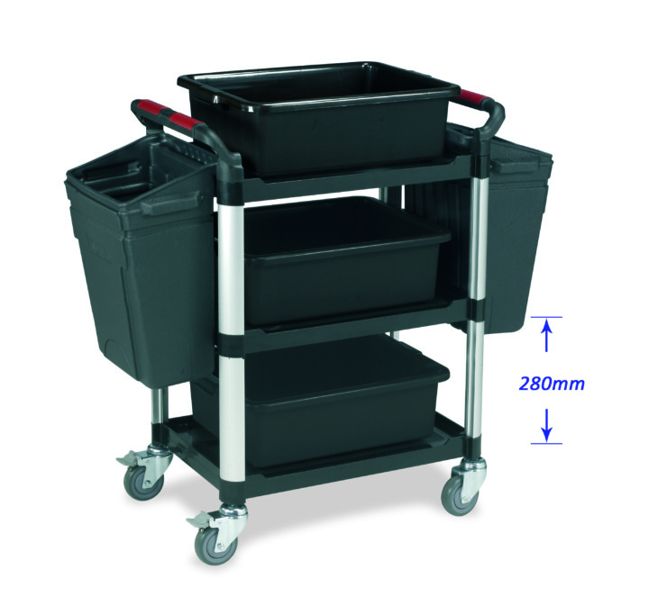 Warrior 3 Shelf Trolley with Accessories