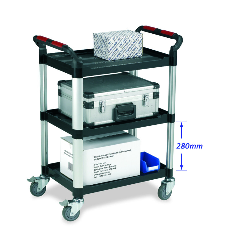 Warrior 3 Shelf Trolley (Standard)