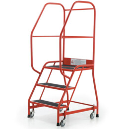 Warrior 3 Tread Premier Commercial Steps (Punched Steel/Aluminium)