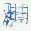 Warrior 3 Tier Step Tray Trolley with Removable Baskets