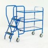 Warrior 2 Tier Step Tray Trolley with Removable Baskets