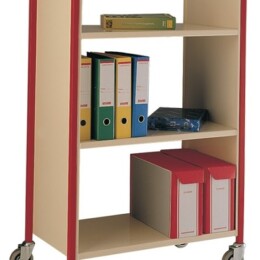 Warrior 3 Tier Double Sided Book Trolley