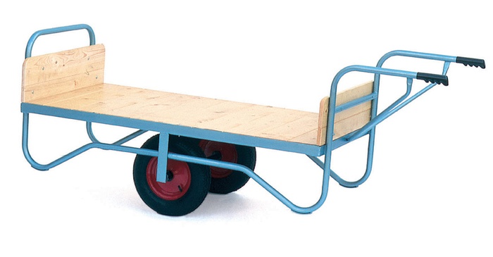 Warrior Single Handle Balance Trolley with Rubber Cushion/Pneumatic Wheels