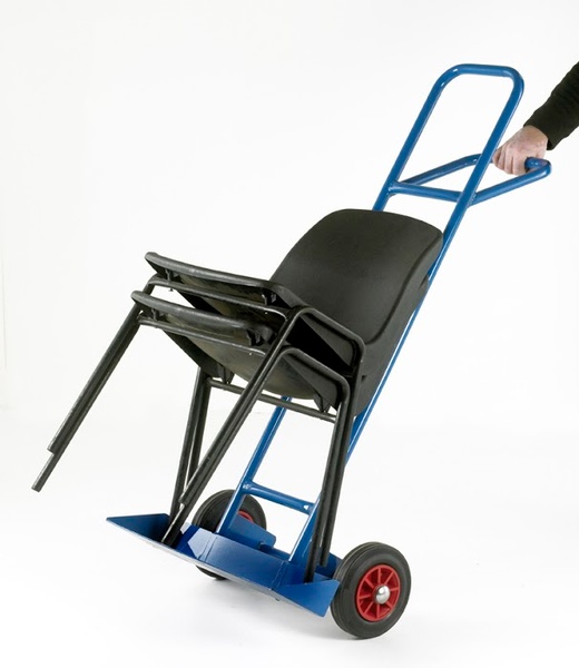Warrior Blue Chair Truck c/w Rubber Cushion Wheels