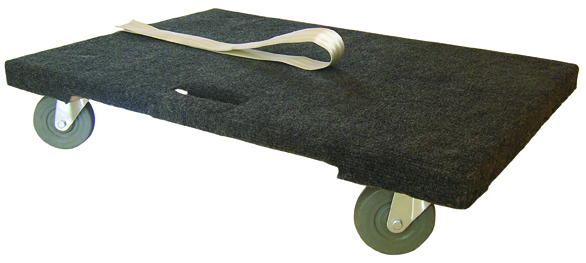 Warrior 300kg Padded Timber Dolly c/w Pulling Strap