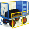Warrior 750kg Turntable Trailer with Mesh Cage Support