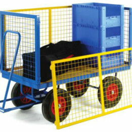 Warrior 500kg Turntable Trailer with Mesh Cage Support