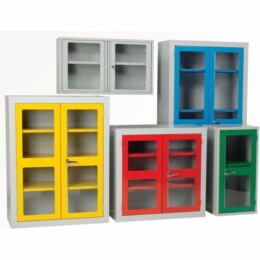 Warrior Polycarbonate Door Cabinet c/w 3 Shelves