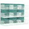 Warrior Mesh Basket Louvred Panel Kit c/w 6 Large Baskets