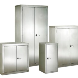 Warrior Single Stainless Steel CB Cupboard c/w 1 Shelf