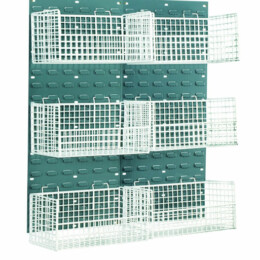 Warrior Mesh Basket Louvred Panel Kit c/w 6 Small Baskets