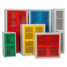 Warrior Mesh Door Cabinet c/w 1 Shelf