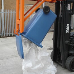  100kg Fork Mounted Wheelie Bin Lifter