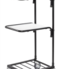 Warrior 35kg Mini Trolley c/w 2 Adjustable Shelves (With Brakes)