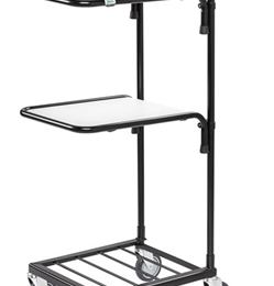 Warrior 35kg Mini Trolley c/w 2 Adjustable Shelves (With Brakes)