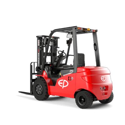 EP Equipment Counterbalanced Li-ion Yard Forklift Truck 2500Kg with front and rear screen and side shifting fork positioner