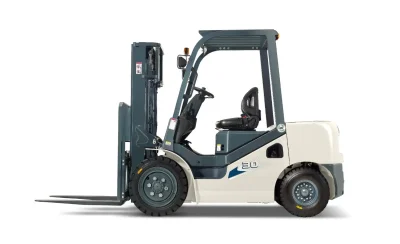 EcoWarrior Diesel Counterbalanced Forklift - CPCD30 4.7m Container Spec Integral Side Shift Front Top and Rear Screens