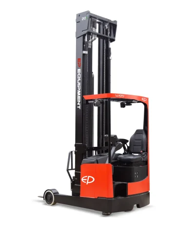 EP Equipment Li-ion Reach Truck - CQD20LB 2000Kg 9m lift Sideshift Wireless Camera Large Display Laser Level & Height Indicator