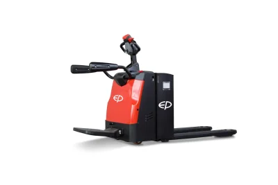 EP Equipment 2000kg Pedestrian Pallet Truck with fold down rider platform RPL201H