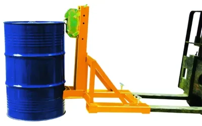 EcoWarrior Fork Mounted Drum Grab for Single Steel, Plastic or Fibre Drums