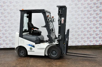 EcoWarrior Counterbalanced Li-ion Yard Forklift Truck 1800Kg with semi cab with 3300mm lift