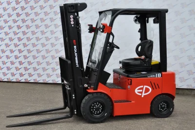 EP EFL183 Counterbalanced Li-ion Yard Forklift Truck 1800Kg & 4800mm Lift with Front, Top & Rear Screen