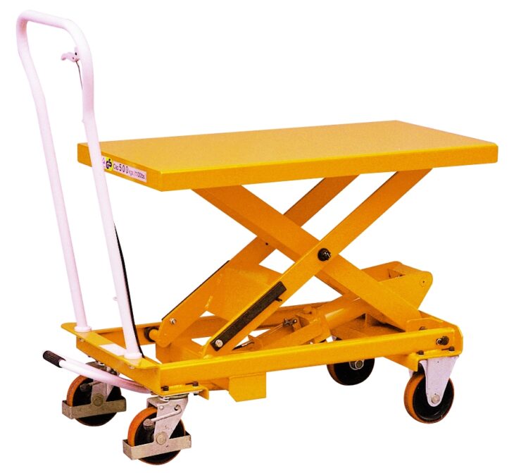 <span class="handling-brand"><span class="handling-brand__text">Warrior</span></span> Premium 1000Kg Manual Mobile Lift Table