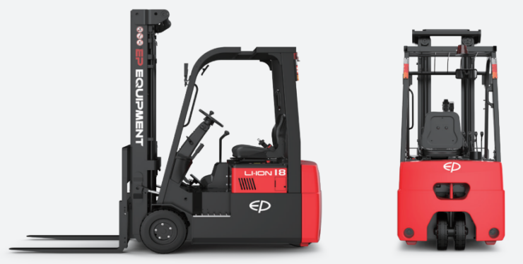 <span class="handling-brand"><span class="handling-brand__text">EP</span></span> CPD15TVL 1500kg Three Wheeled Electric Forklift c/w Li-Ion Battery