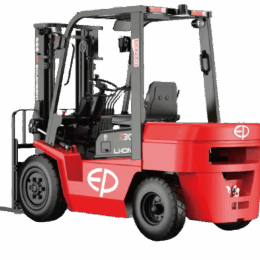 red and black 3.0T forklift truck