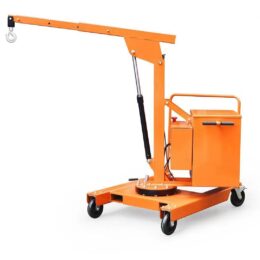 Warrior 550kg Semi Electric Rotating Counterbalanced Workshop Crane with Slewing Jib