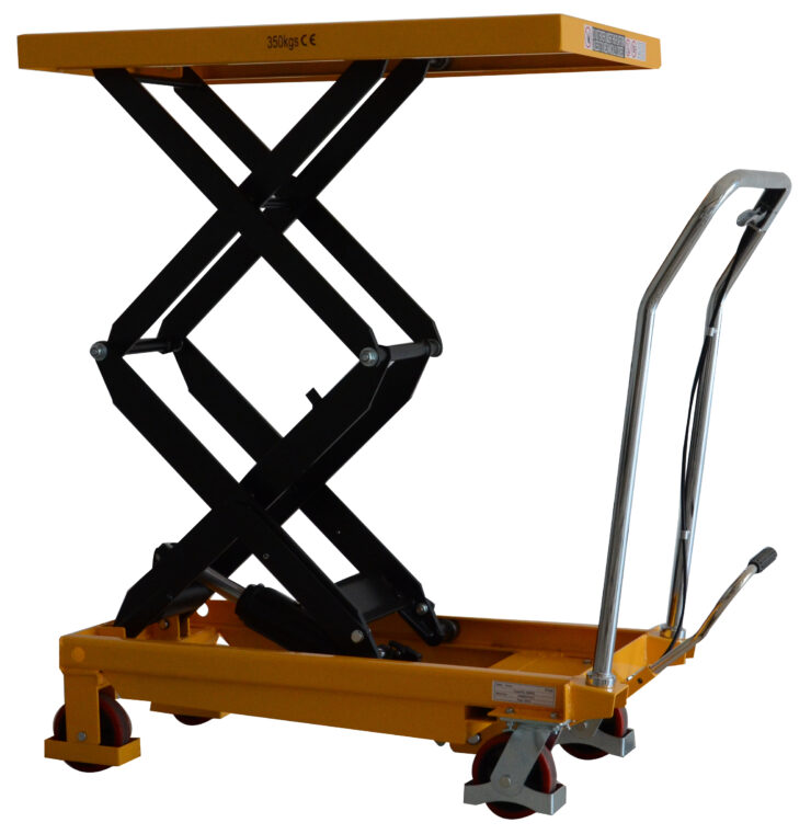 <span class="handling-brand"><span class="handling-brand__text">Warrior</span></span> Eco 700Kg Double Scissors Mobile Lift Table