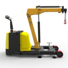 Warrior 900kg Full Electric Rotating Counterbalanced Workshop Crane with Slewing Jib