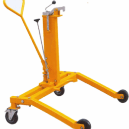 yellow wide-straddle drum porter