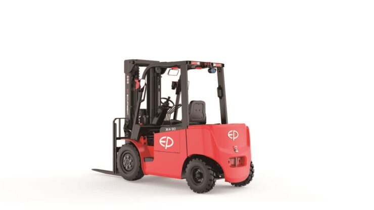 <span class="handling-brand"><span class="handling-brand__text">EP</span></span> EFL302X4 3000kg Electric Forklift c/w Manually Swappable Li-Ion Battery